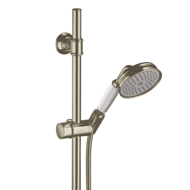 AXOR Montreux Brausegarnitur mit Stange, 1 Strahlart nickel gebürstet ...