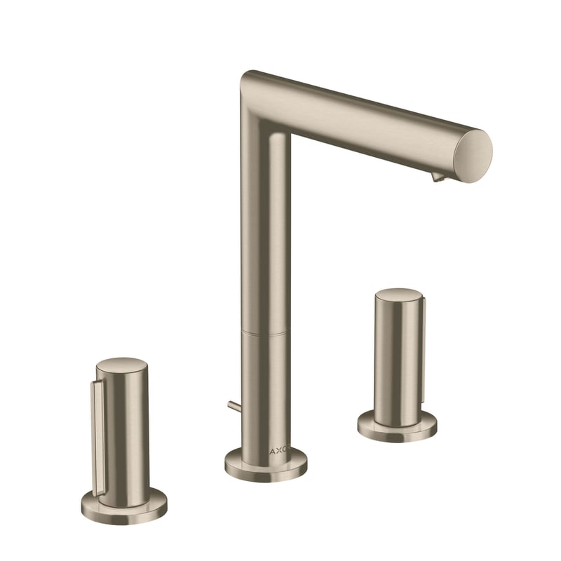 Moen Brantford Waschtischarmatur – Zweigriff, Gebürstetes Nickel – Bleifrei, Made In USA – Inkl. Ablaufgarnitur