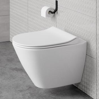 Cersanit City Oval Wand-Tiefspül-WC mit WC-Sitz
