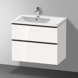 Duravit D-Neo Waschtischunterschrank mit 2 Auszügen weiß hochglanz