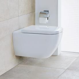 Duravit Happy D.2 Wand-Tiefspül-WC mit WC-Sitz, ohne Spülrand weiß, mit WonderGliss