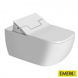Duravit Happy D.2 Wand-Tiefspül-WC Rimless mit NEUEM SensoWash® Slim WC-Sitz, Set weiß