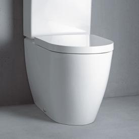 Duravit ME by Starck Stand-Tiefspül-WC für Kombination mit Spülrand, weiß, mit WonderGliss