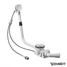 Duravit Shower + Bath Ab- und Überlaufgarnitur Quadroval mit Wanneneinlauf