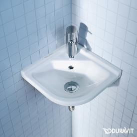 Duravit Starck 3 Eck-Handwaschbecken weiß, mit 1 Hahnloch