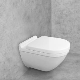 Duravit Starck 3 Wand-Tiefspül-WC & Tellkamp Premium 7000 WC-Sitz SET mit Spülrand, weiß, mit WonderGliss
