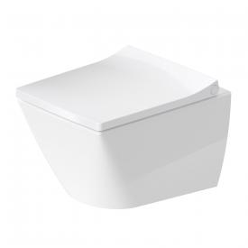 Duravit Viu Wand-Tiefspül-WC mit WC-Sitz Compact, ohne Spülrand weiß, mit WonderGliss