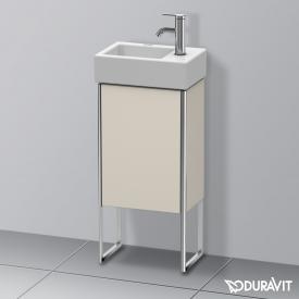 Duravit XSquare Handwaschbeckenunterschrank mit 1 Tür taupe matt