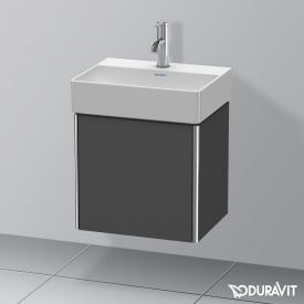 Duravit XSquare Handwaschbeckenunterschrank mit 1 Tür graphit matt