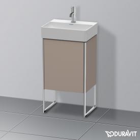 Duravit XSquare Handwaschbeckenunterschrank mit 1 Tür basalt matt