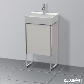 Duravit XSquare Handwaschbeckenunterschrank mit 1 Tür Front betongrau matt/Korpus betongrau matt