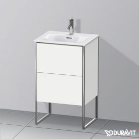 Duravit XSquare Handwaschbeckenunterschrank mit 2 Auszügen weiß matt