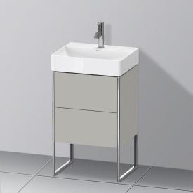 Duravit XSquare Handwaschbeckenunterschrank Compact mit 2 Auszügen betongrau matt