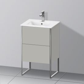 Duravit XSquare Handwaschbeckenunterschrank Compact mit 2 Auszügen betongrau matt