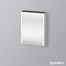 Duravit XSquare Spiegelschrank mit Beleuchtung und 1 Tür Front verspiegelt / Korpus betongrau matt
