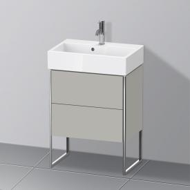 Duravit XSquare Waschtischunterschrank Compact mit 2 Auszügen betongrau matt, ohne Einrichtungssystem