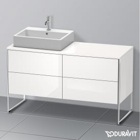 Duravit XSquare Waschtischunterschrank für Konsole mit 4 Auszügen weiß hochglanz, ohne Einrichtungssystem