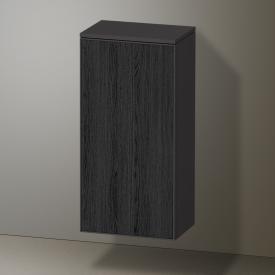 Duravit Zencha Halbhochschrank mit 1 Tür eiche schwarz/graphit supermatt