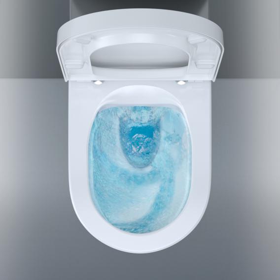 Duravit ME by Starck Wand-Tiefspül-WC mit WC-Sitz, HygieneFlush, rimless weiß, mit HygieneGlaze