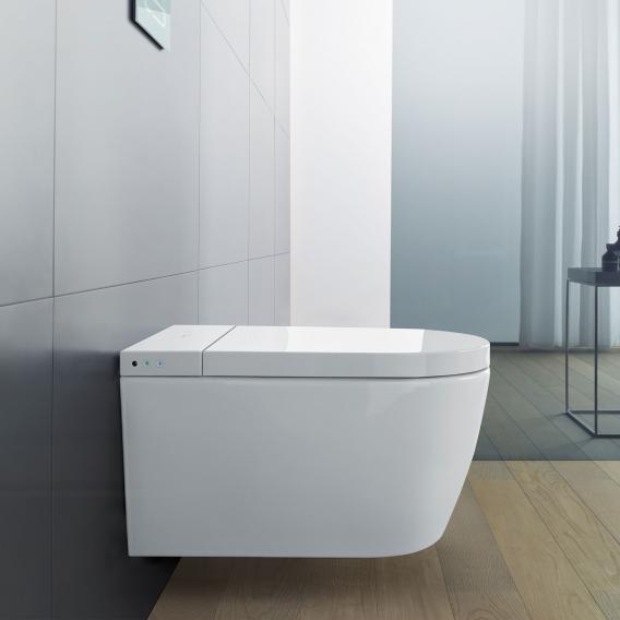 Duravit SensoWash® Starck f Plus Compact Dusch-WC Komplettanlage für Wandmontage, mit WC-Sitz ohne Zubehör