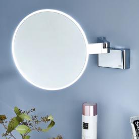 Emco Evo Rasier- und Kosmetikspiegel mit Beleuchtung, mit emco light system chrom