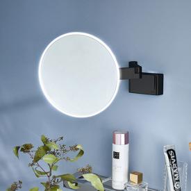 Emco Evo Rasier- und Kosmetikspiegel mit Beleuchtung, mit emco light system schwarz