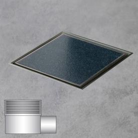 ESS Aqua Jewels Quattro Bodenablauf inklusive Abdeckung für Fliese, waagerechter Anschluss L: 20 B: 20 cm