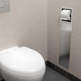 ESS Container ROLL WC-Bürstengarnitur mit Papierhalter edelstahl gebürstet