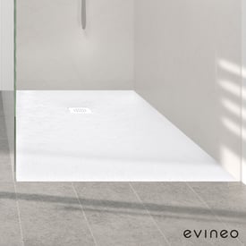 GRG Duschwanne Selene – 70x160x5 Cm, Rechteckig Aus Verstärktem ABS – Inkl. Ablaufgarnitur