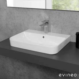 Evineo ineo3 soft Aufsatz- oder Hängewaschtisch B: 57,1 T: 43,6 cm