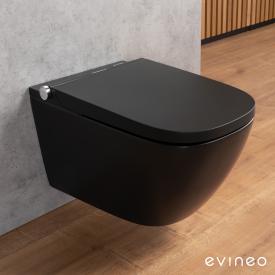 evineo ineo3 Wand-Dusch-WC softcube schwarz matt