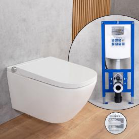 evineo ineo3 Wand-Dusch-WC softcube, neeos VWTB WC-Vorwandelement, Montage-& Anschlusszubehör weiß