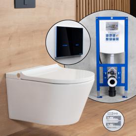 evineo ineo4 & ineo5 soft Komplett-SET Dusch-WC mit neeos Vorwandelement, Betätigungsplatte mit elektronischer Betätigung