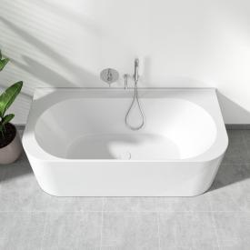 evineo ineo4 straight Vorwand-Badewanne für individuelle Ab- und Überlaufsysteme L: 170 B: 80 cm weiß