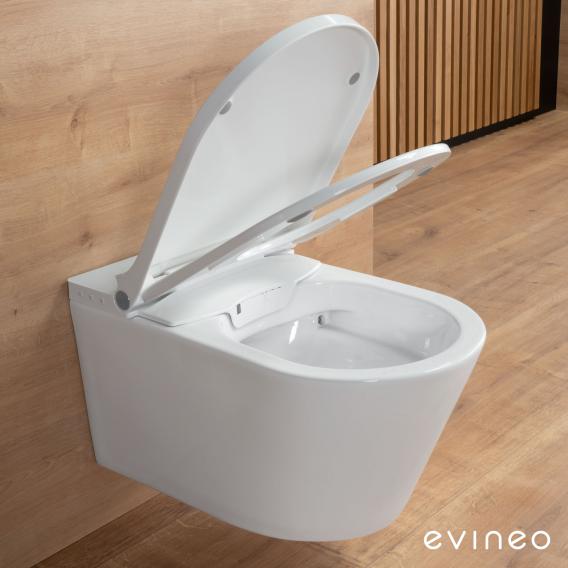 evineo ineo4 & ineo5 Wand-Dusch-WC mit Sitzheizung, soft weiß weiß