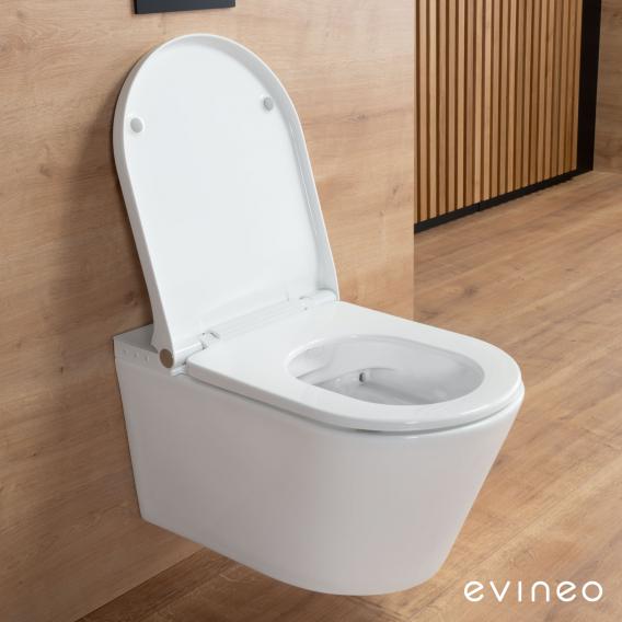 evineo ineo4 & ineo5 Wand-Dusch-WC mit Sitzheizung, soft weiß weiß