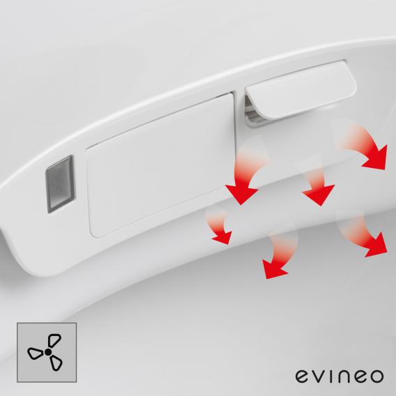 evineo ineo4 & ineo5 Wand-Dusch-WC mit Sitzheizung, softcube weiß