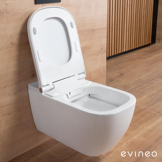 evineo ineo4 & ineo5 Wand-Dusch-WC mit Sitzheizung, softcube weiß