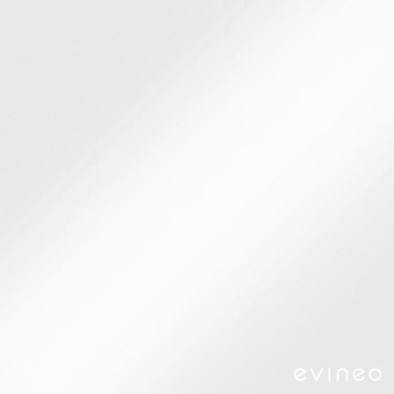 Evineo ineo5 Waschtisch mit Waschtischunterschrank mit Griffmulde, mit LED-Spiegel Front weiß hochglanz/verspiegelt / Korpus weiß hochglanz