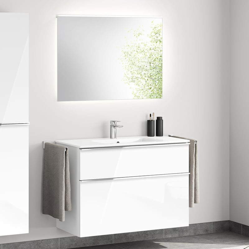 Waschtisch Mit Unterschrank Weiss Hochglanz