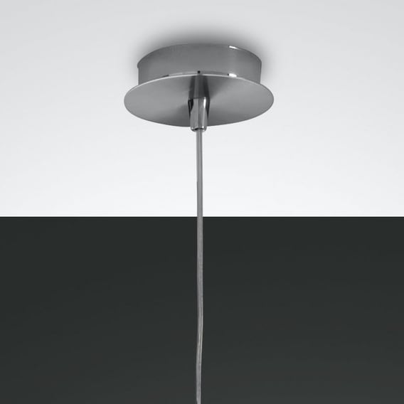 GEA LUCE sospensione CRISEIDE struttura in alluminio e silicone bianco