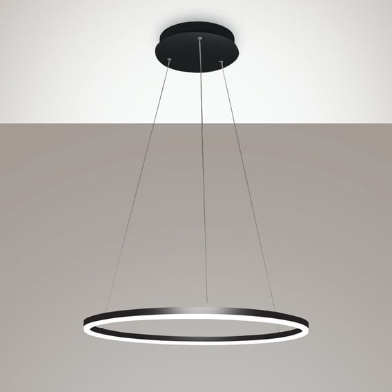 GIOTTO LED Pendelleuchte, 2x 18W, Warmweiß 3000K, 3240 Lumen, Schwarz – Dimmbar, Für Wohnzimmer & Küche