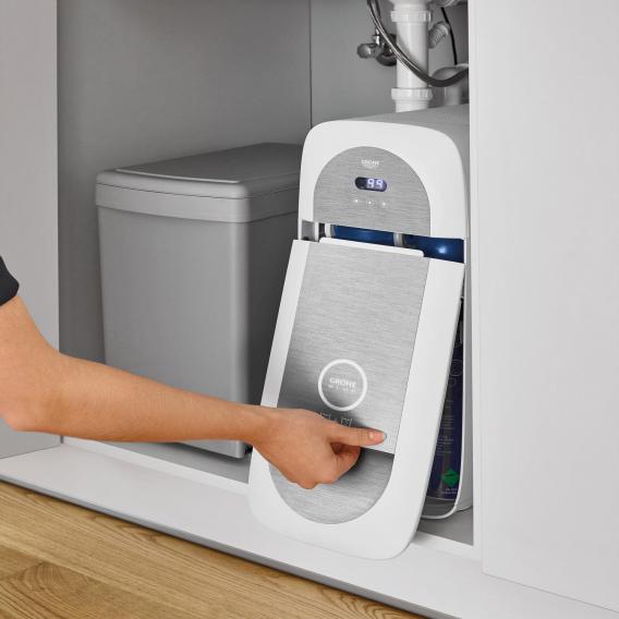 Grohe Blue Home die NEUE Küchenarmatur, mit Filterfunktion, mit ausziehbarem Auslauf supersteel