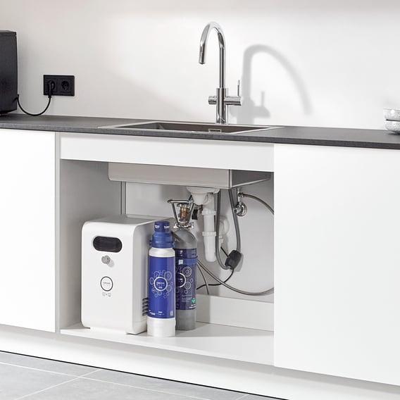 Grohe Blue Professional die NEUE Küchenarmatur mit Filterfunktion, C-Auslauf ausziehbar ...