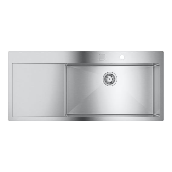 Fregadero De Cocina GROHE K700U Acero Inoxidable - 1.5 Cubetas, Montaje Sobre/bajo Encimera, Incluye Desagüe Y Accesorios