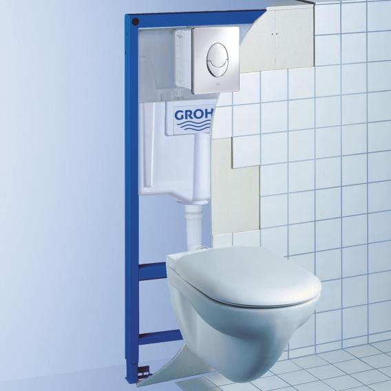 Grohe Rapid SL 3 in 1-Set Montageelement, H: 113 cm, für WC Spülkasten GD 2 mit Drückerplatte weiß