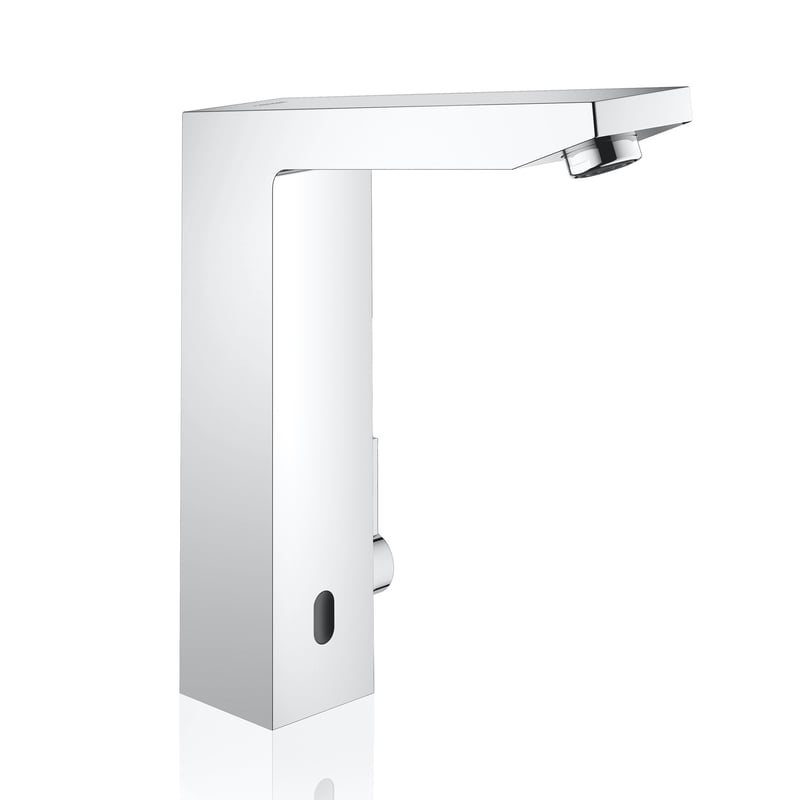 Grohe Eurocube E Infrarot-Waschtischarmatur, mit Temperaturregulierung batteriebetrieben ...