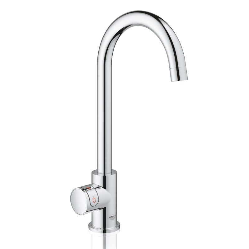 Grohe Red MONO die NEUE Küchenarmatur mit Filterfunktion für kochend heißes Wasser, C-Auslauf ...