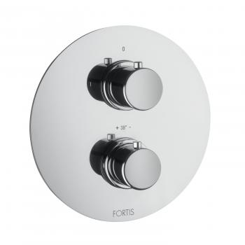Fortis Brera Thermostat für 2 Verbraucher, Unterputz, rund chrom