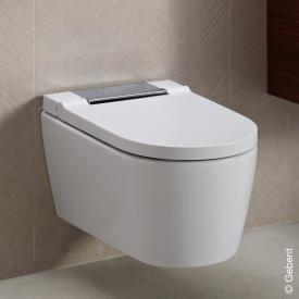Geberit AquaClean Sela Wand-Dusch-WC Komplettanlage, mit WC-Sitz weiß/chrom hochglanz